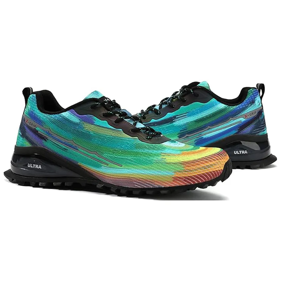 Kricely Men's Trail-Ready Hiking Shoes - Breathable Lightweight Sneakers with Shock Absorption for Gym Training, Mountain Running & Outdoor Adventures