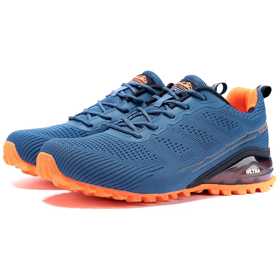Kricely Men's Trail-Ready Hiking Shoes - Breathable Lightweight Sneakers with Shock Absorption for Gym Training, Mountain Running & Outdoor Adventures