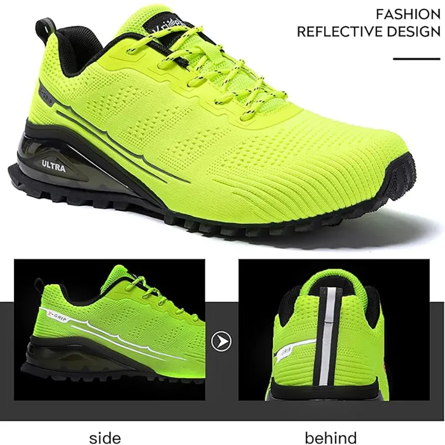 Kricely Men's Trail-Ready Hiking Shoes - Breathable Lightweight Sneakers with Shock Absorption for Gym Training, Mountain Running & Outdoor Adventures