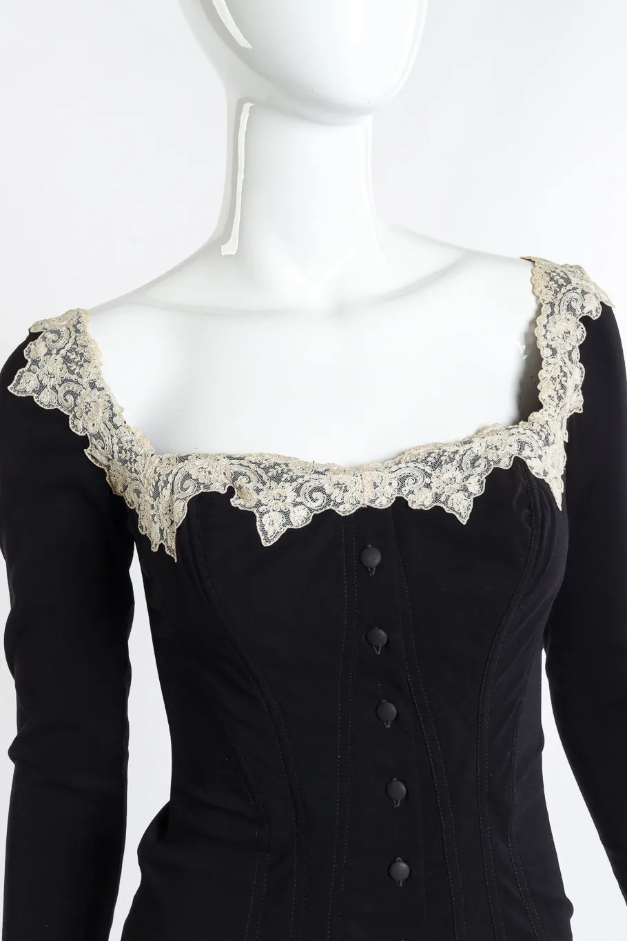 Lace Trim Corset & Skirt Set