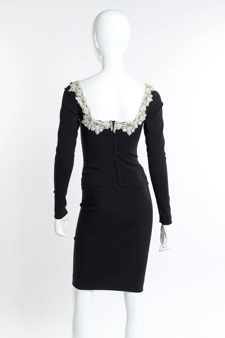 Lace Trim Corset & Skirt Set