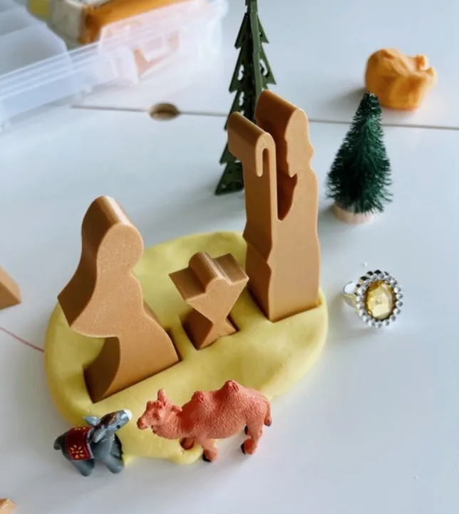 Large Nativity Scene Playdough Kit