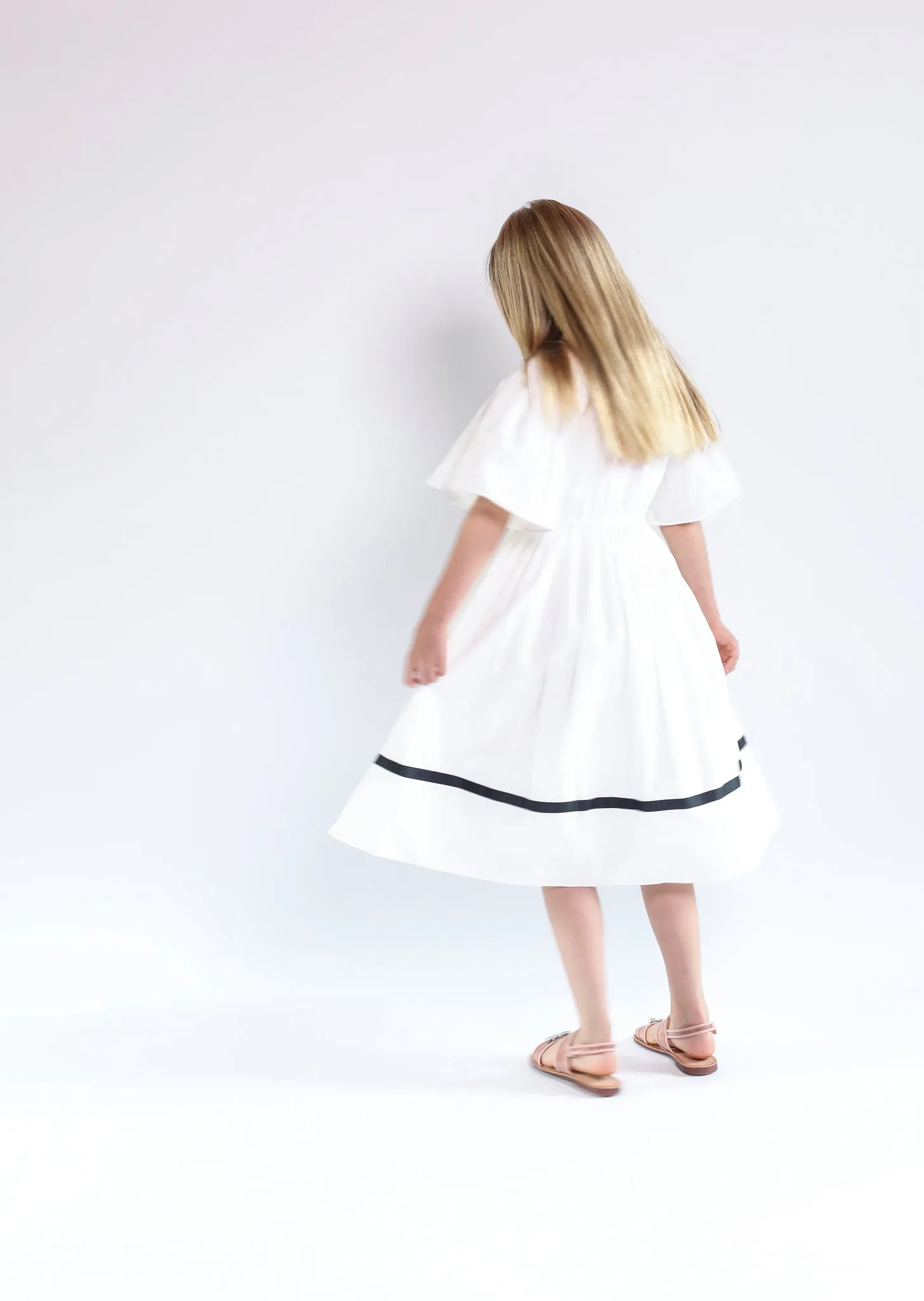 Lea dress (blue checkered)