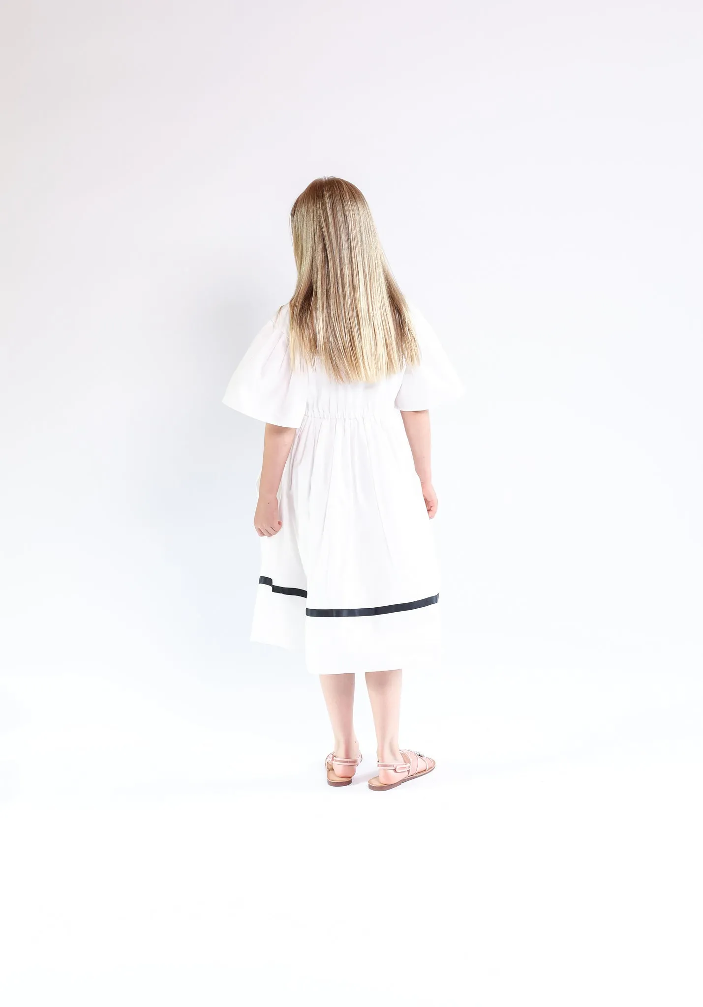 Lea dress (pink/white)