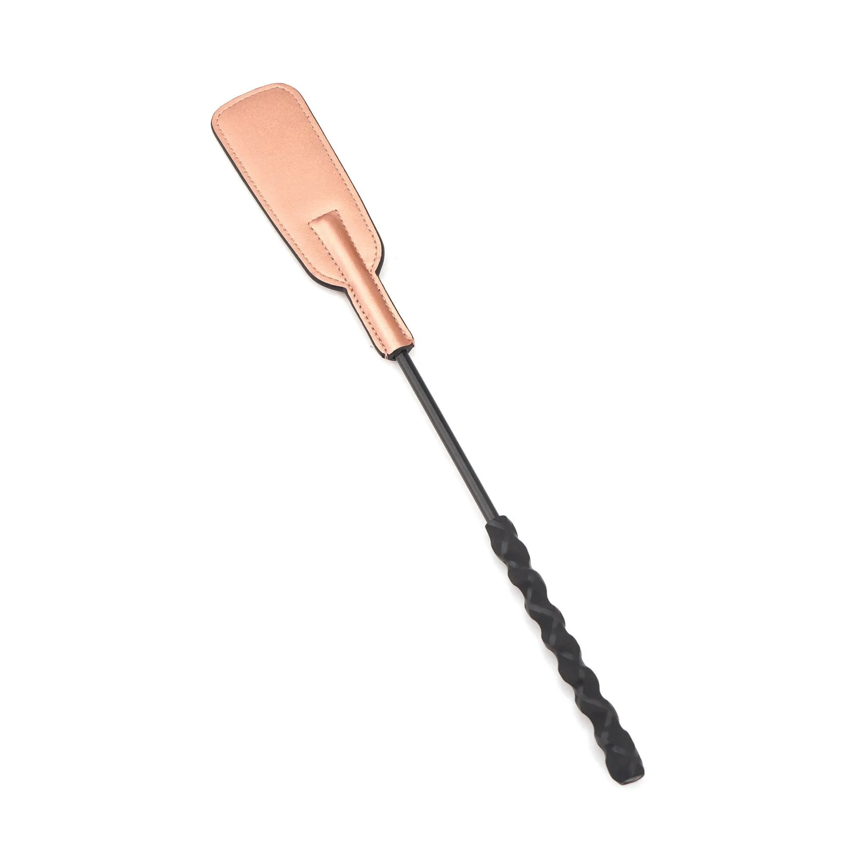 Liebe Seele - Rose Gold Memory - Kort En Buigzaam Paardrijzweepje Met Stevige Dubbellaags Flap - Rosé Goud