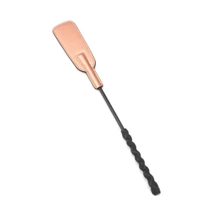 Liebe Seele - Rose Gold Memory - Kort En Buigzaam Paardrijzweepje Met Stevige Dubbellaags Flap - Rosé Goud