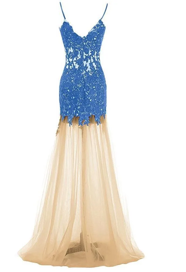 long black red blue formal elegant unique evening dress Prom Dress, Party gown, PD0323