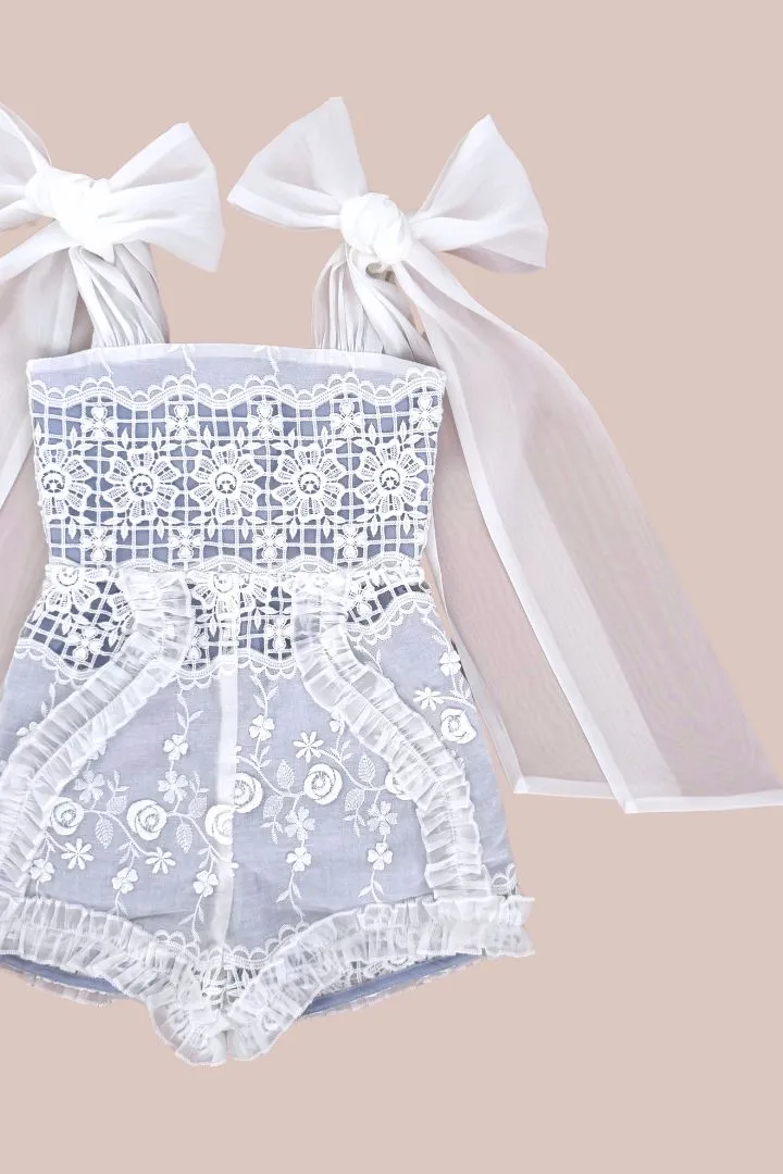 Love Letters Playsuit - Lattice Roses