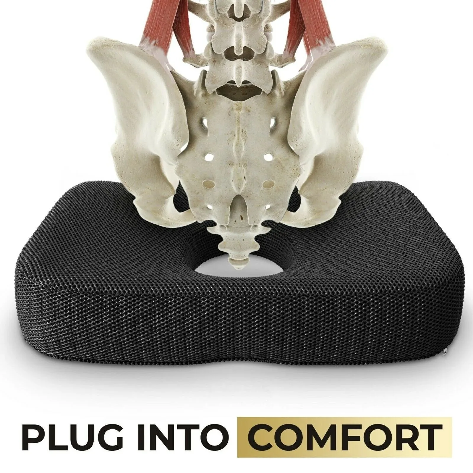 Medipaq®️ Luxury Orthopaedic Coccyx Seat Cushion