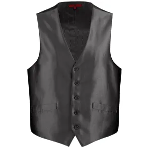 Men's Renoir Black Shiny Suit Vest