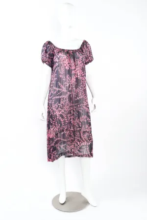 Metallic Leaf Tunic Dress