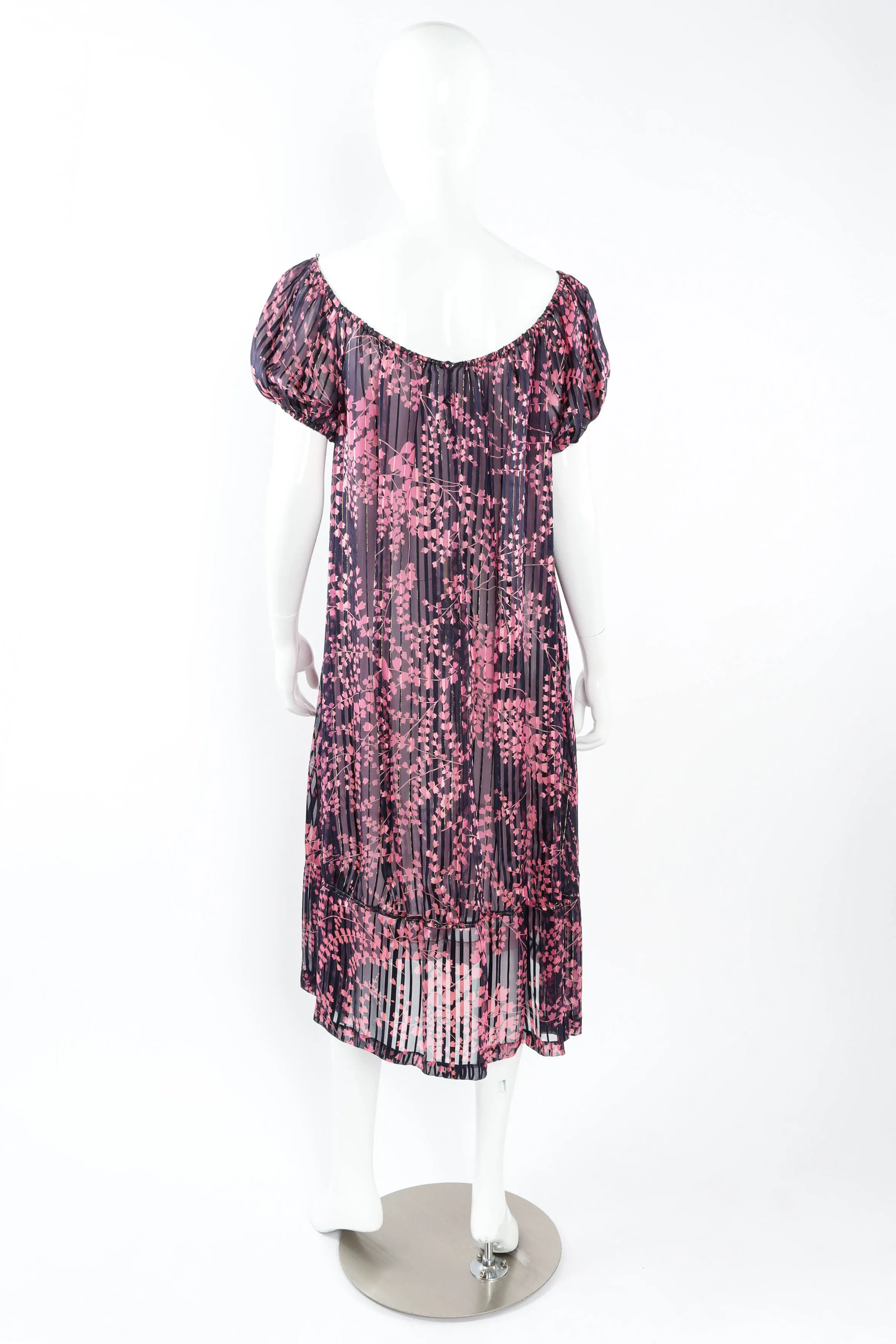 Metallic Leaf Tunic Dress