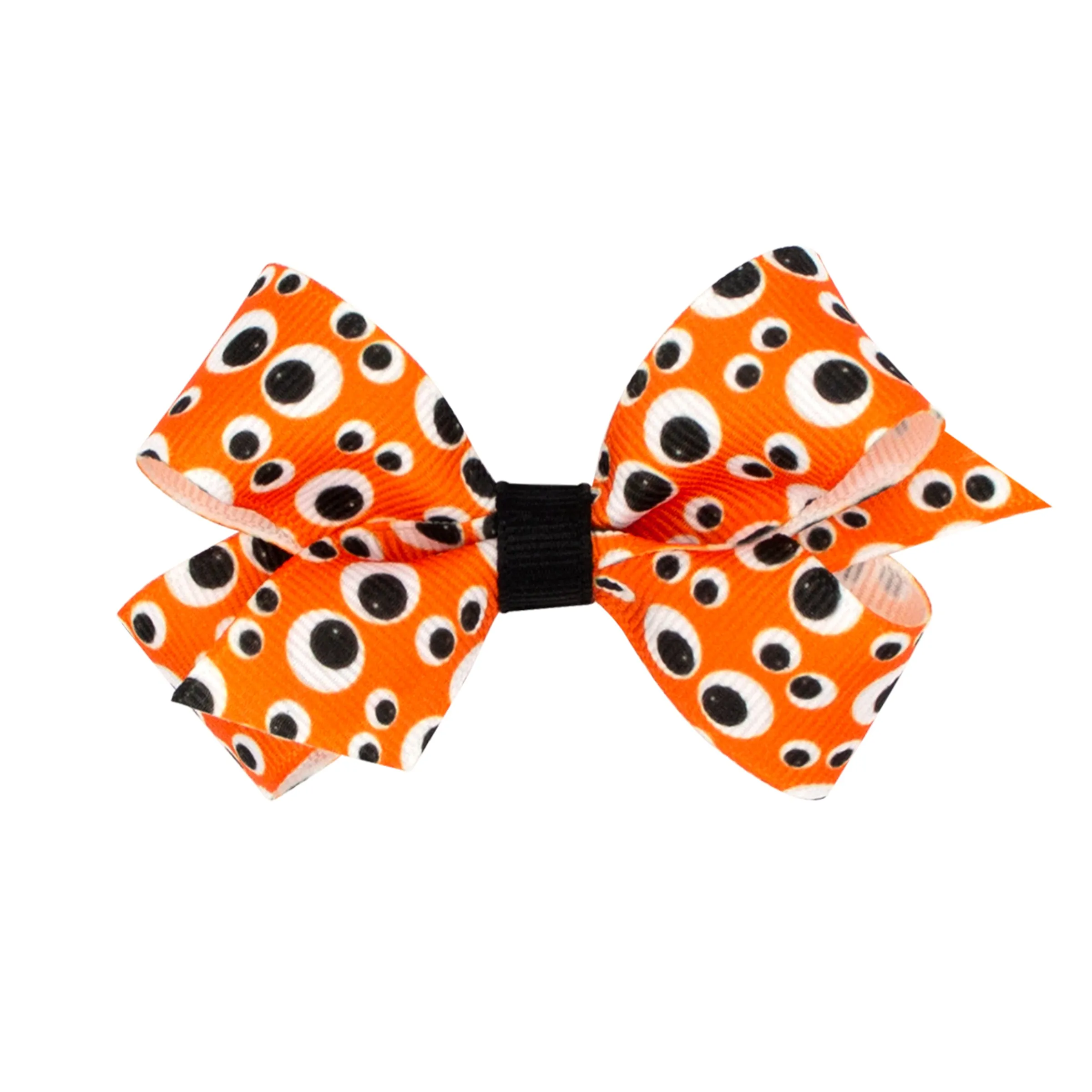 Mini Halloween Print Hair Bow on Clippie