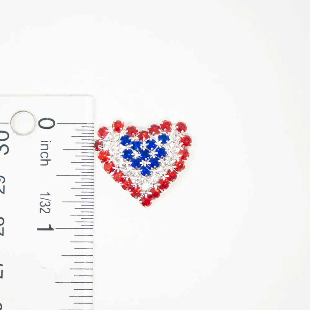 Mini Sparkle Patriotic Heart