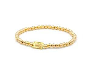 Miniature Scapular Medal on Elastic Bracelet