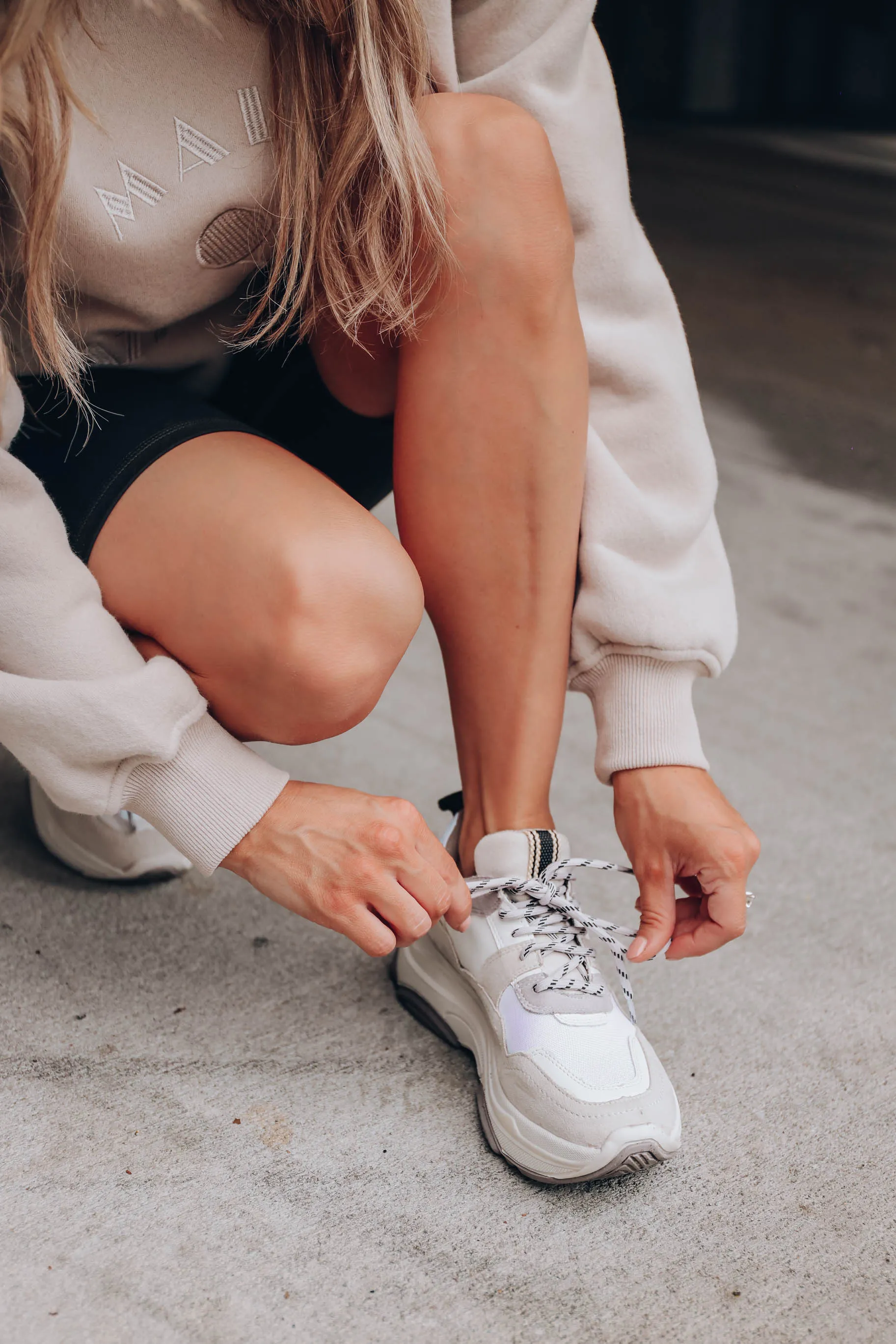*MODEL* Perla Sneaker by ShuShop - White - SIZE 6 - FINAL SALE