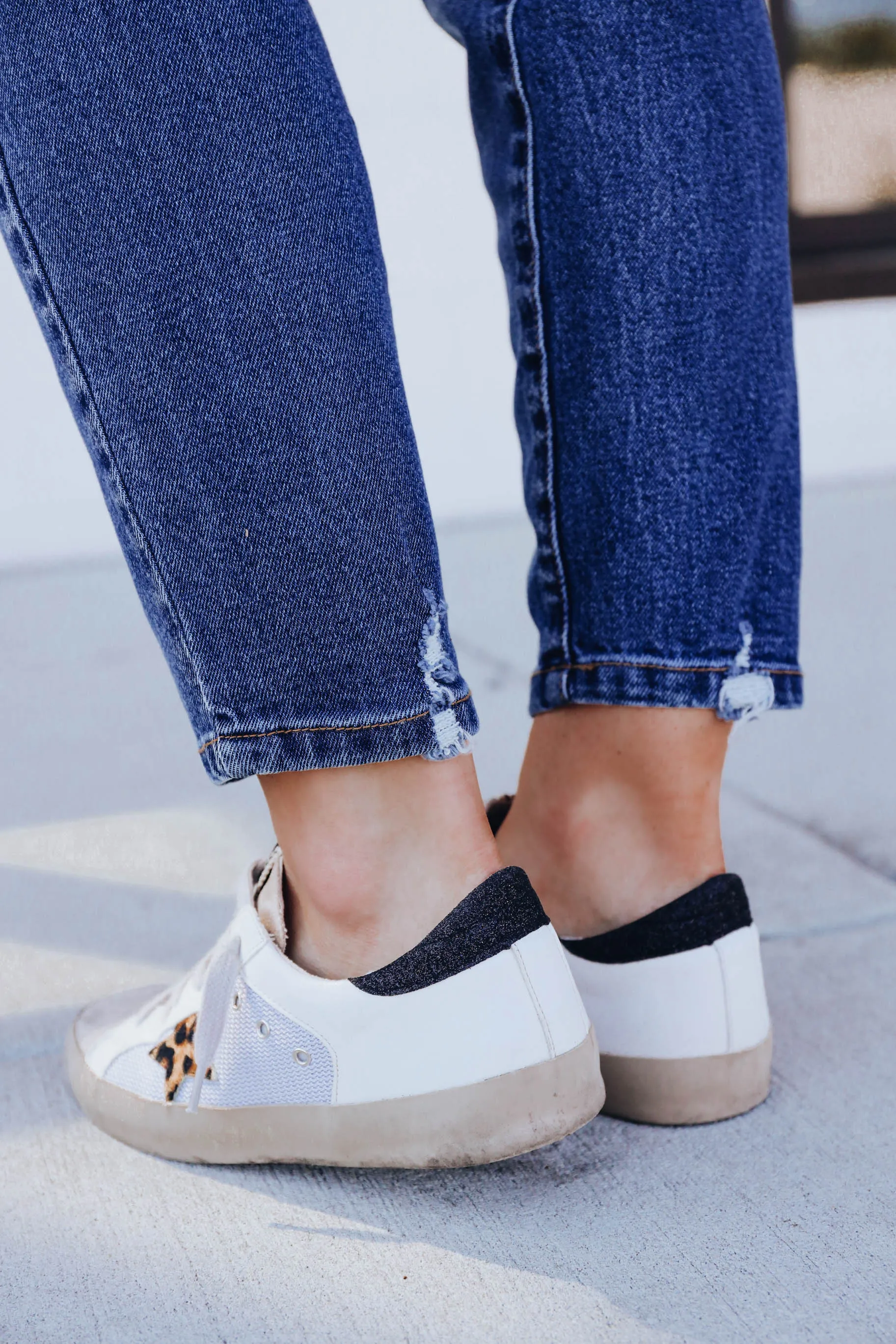 *MODEL* Promise Leopard Star Sneaker By Shushop - SIZE 8 - FINAL SALE