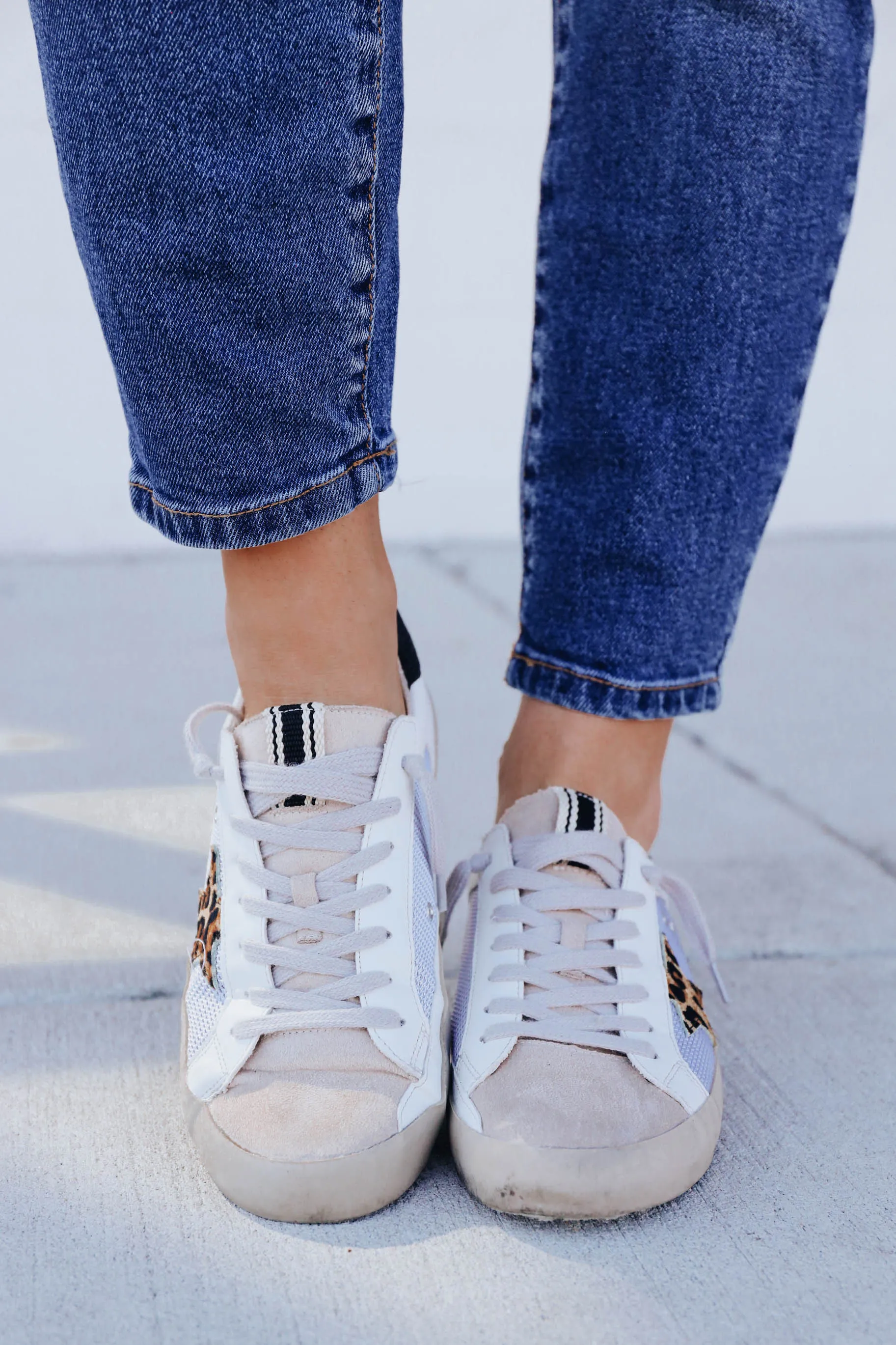 *MODEL* Promise Leopard Star Sneaker By Shushop - SIZE 8 - FINAL SALE