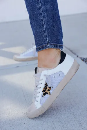 *MODEL* Promise Leopard Star Sneaker By Shushop - SIZE 8 - FINAL SALE
