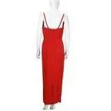 Mr. Blackwell Embellished Red Gown and Matching Caplet | Size M
