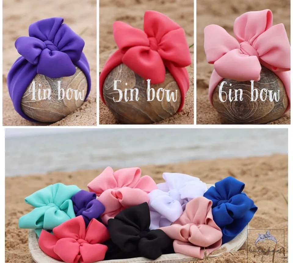 Neon coral scuba bow