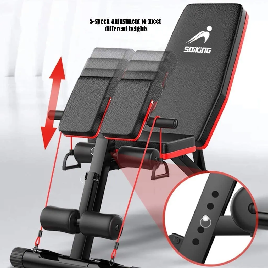 New in box! EW&HU Abdominal Training Dumbbell Bench Dengqin Roman Chair Adjustable Sit Up Incline Abs Bench Flat Fly Weight Press Fitness-Foldable Workout Bench!