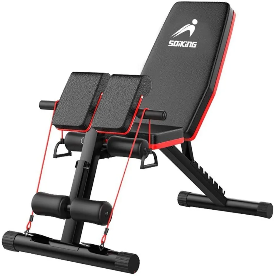 New in box! EW&HU Abdominal Training Dumbbell Bench Dengqin Roman Chair Adjustable Sit Up Incline Abs Bench Flat Fly Weight Press Fitness-Foldable Workout Bench!