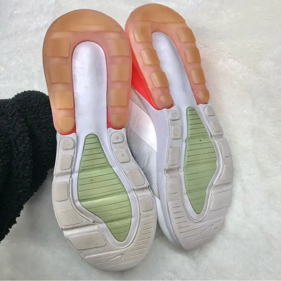 Nike air max 270 sneaker athletic running shoe white pink foam honeydew fashion