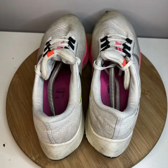 Nike Air Zoom Pegasus 38 Mens Size 13 White Pink Running Shoe Sneaker DJ5397-100