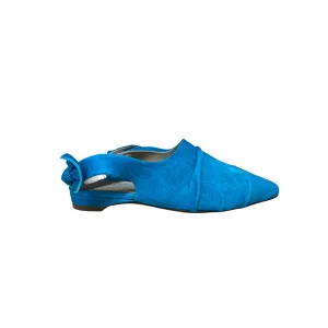 Old Iron Chanel Knot Shoe in Turchese