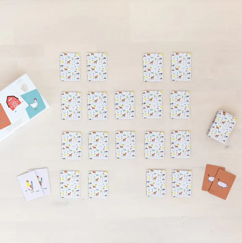 On The Farm Memory Match Game - Jollity & Co