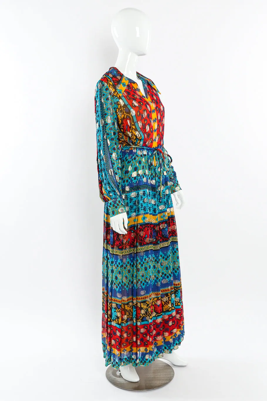 Paisley Print Hostess Dress