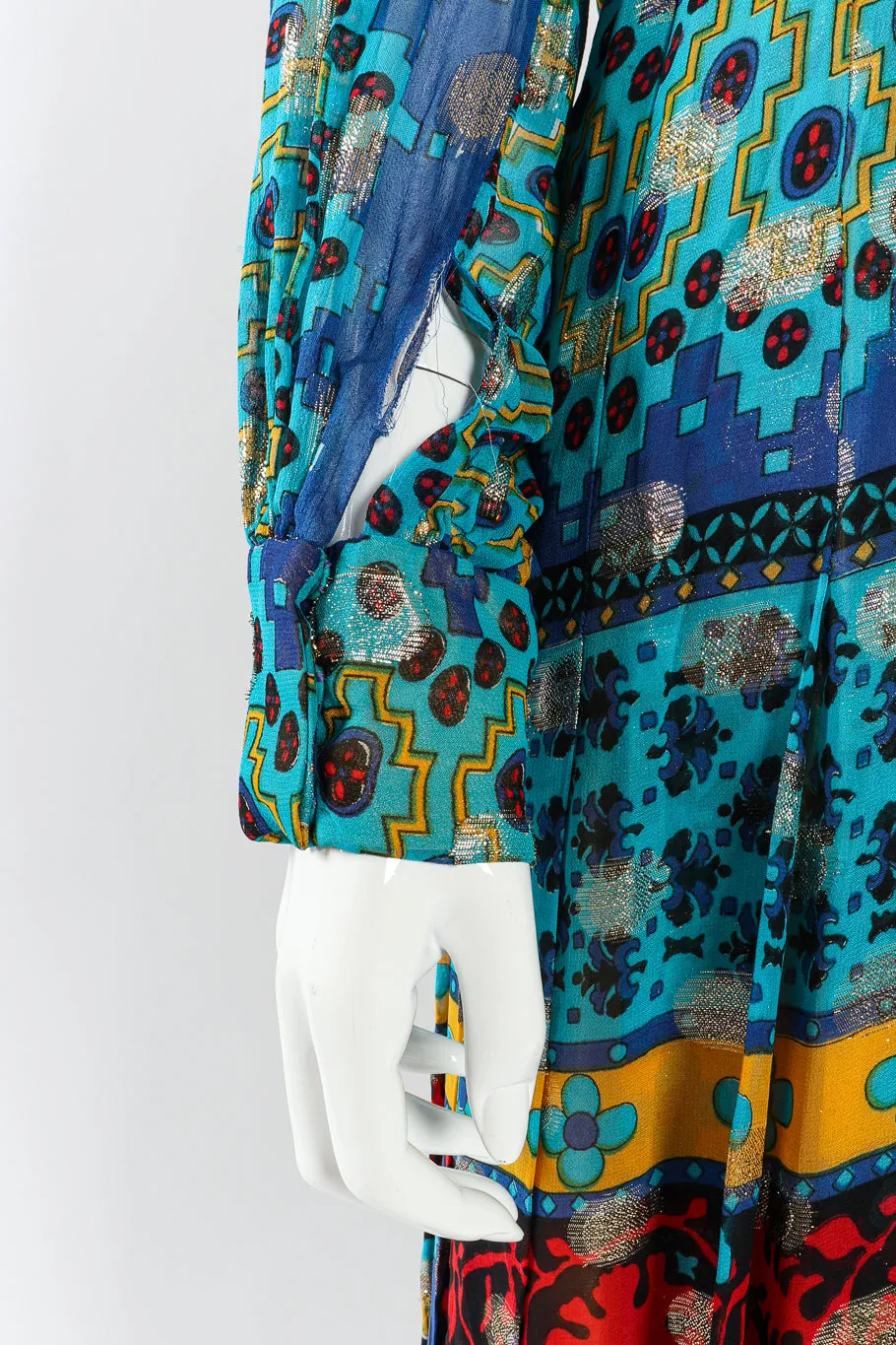 Paisley Print Hostess Dress