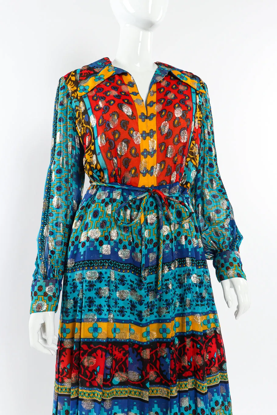 Paisley Print Hostess Dress