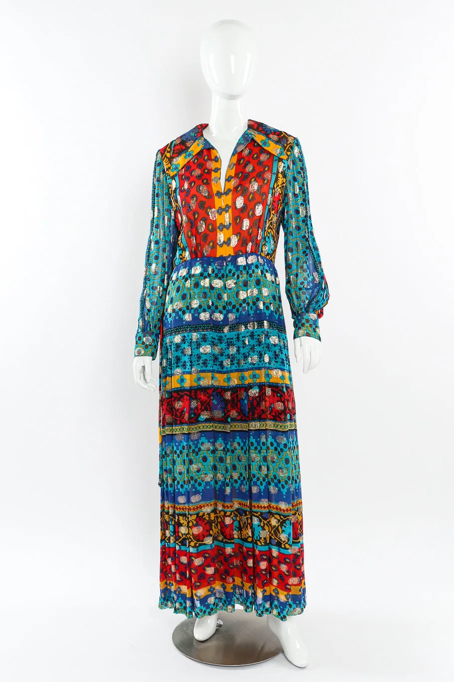 Paisley Print Hostess Dress