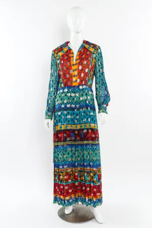 Paisley Print Hostess Dress