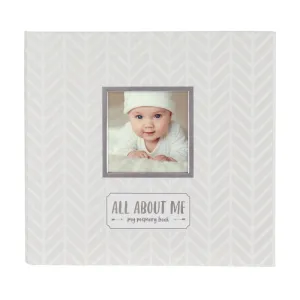 Pearhead Memory Book & Sticker Set - White/Grey