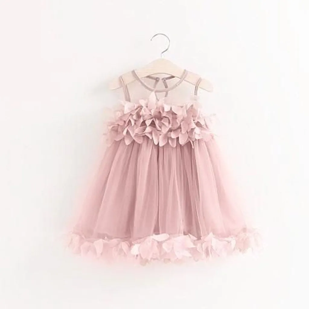 Pink Tutu Flower Dress For Birthdays, Princess Party, Flower Girl, Photo Shoots,FGY0151