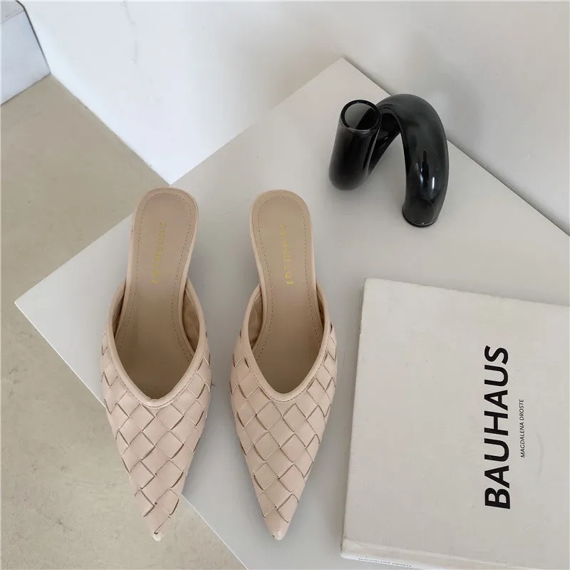 Pointed Woven Toe Heel