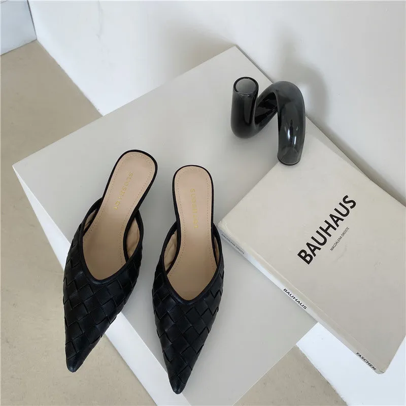 Pointed Woven Toe Heel