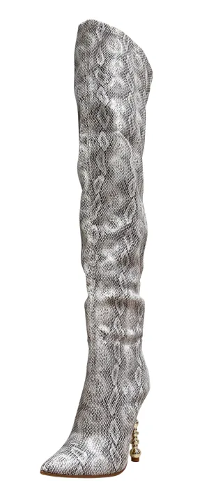 Python Thigh High Boots