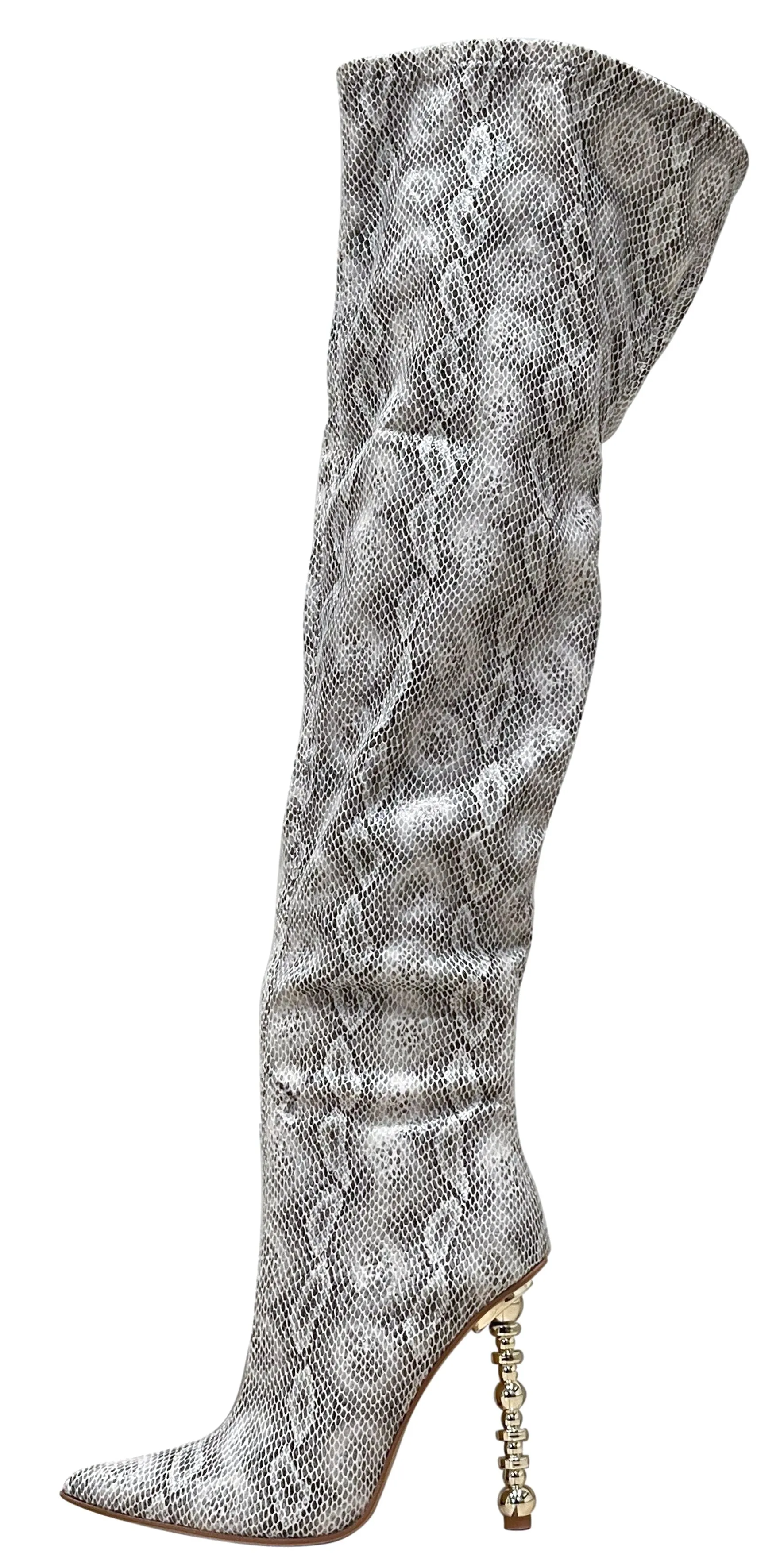Python Thigh High Boots