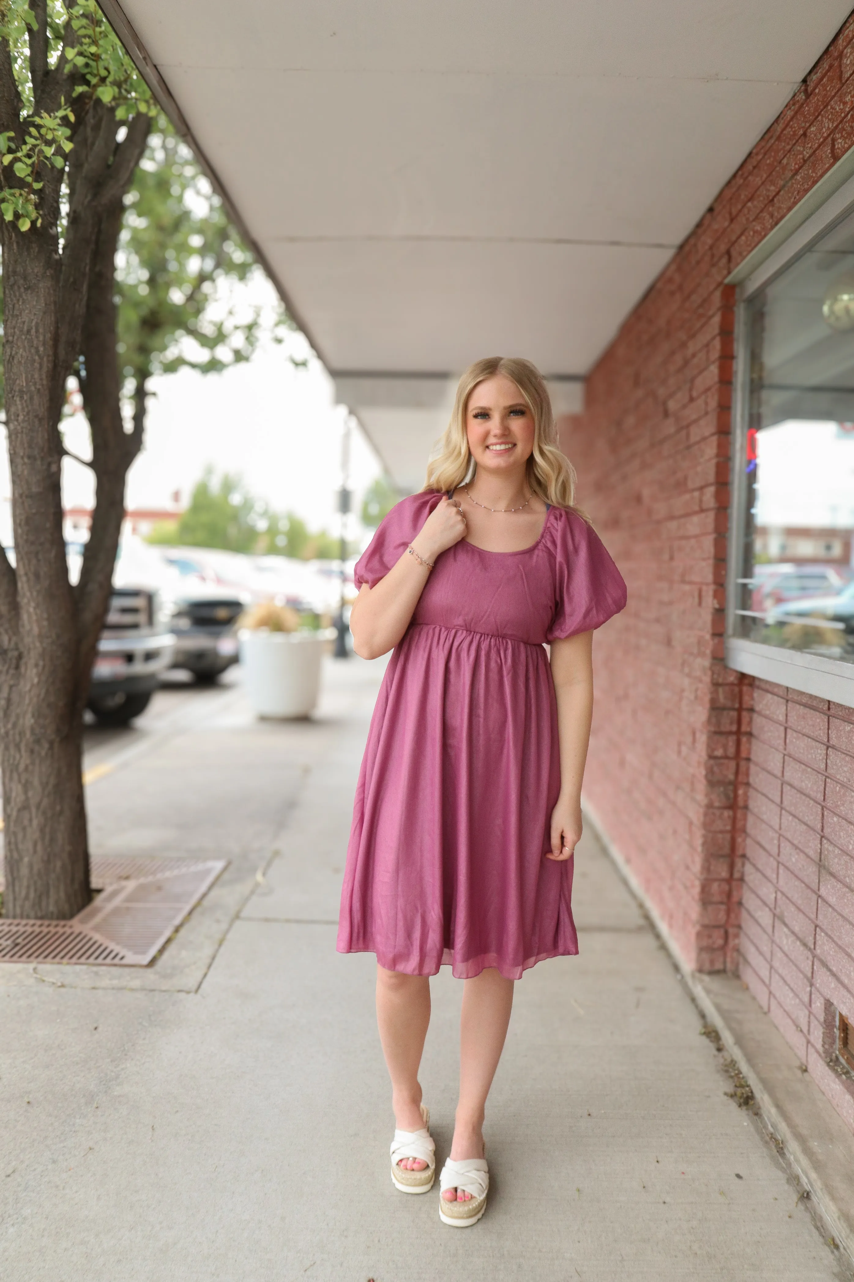 Raquel Dress in Mystic Lilac