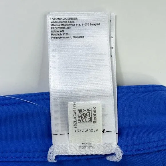 Reebok Crossfit Womens Chase Shorties Blue Black Elastic Waist Pull On XS New