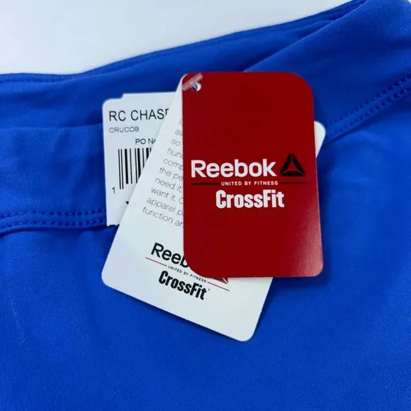 Reebok Crossfit Womens Chase Shorties Blue Black Elastic Waist Pull On XS New