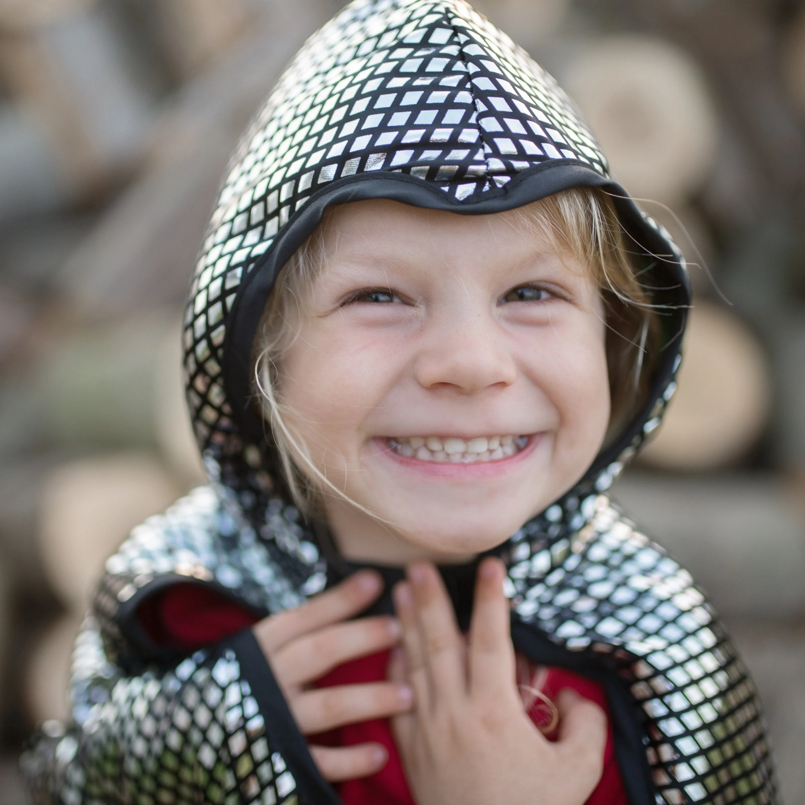 Reversible Dragon & Knight Cape