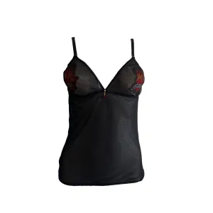 Roberto Cavalli Heart Mesh Tank