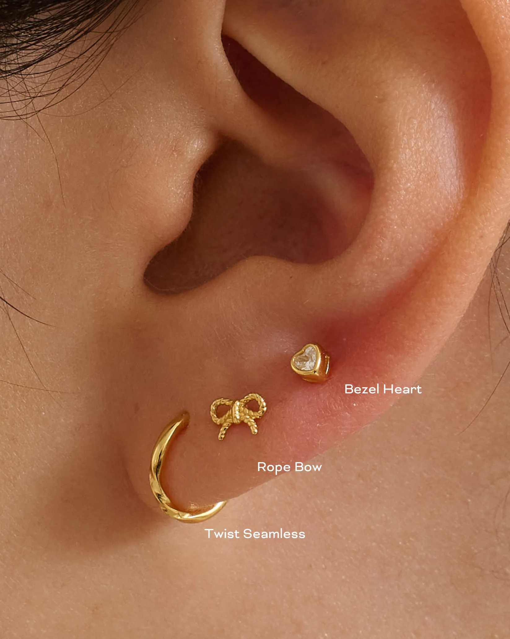Rope Bow Piercing Stud