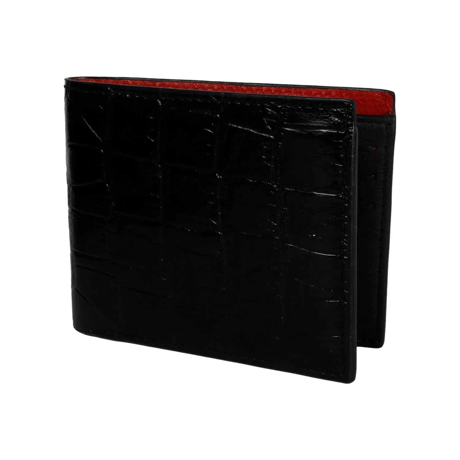 Saint Eadred Black Croco Patent Shiny Leather With Set