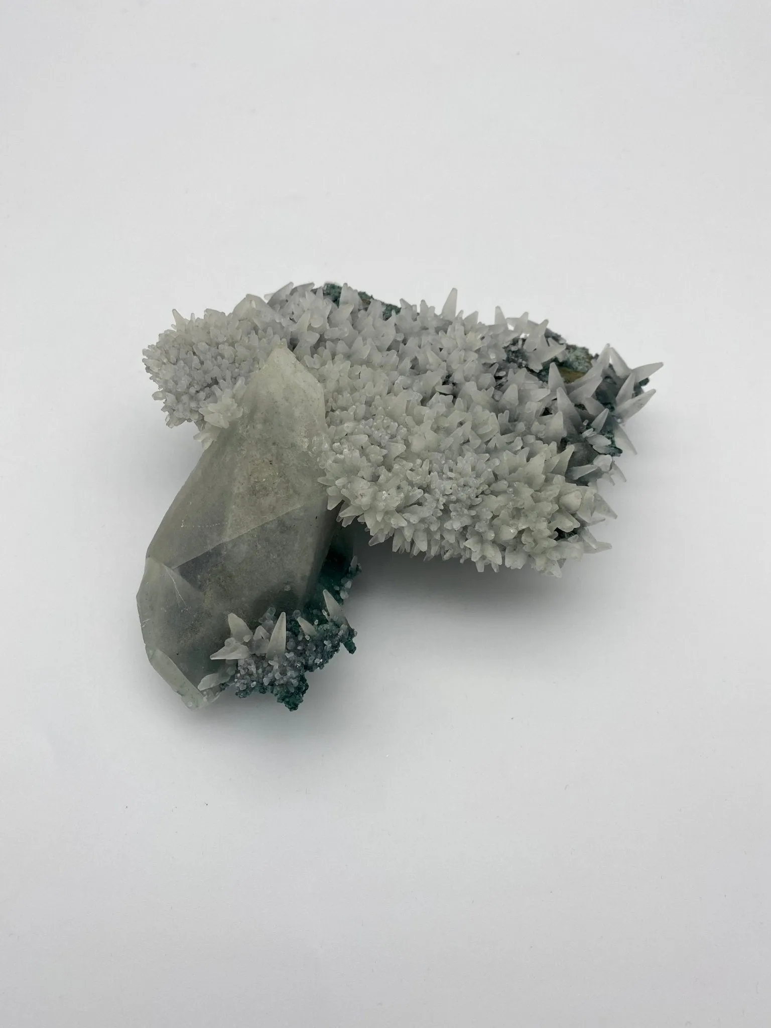 Scalenohedral Calcite on Conichalcite